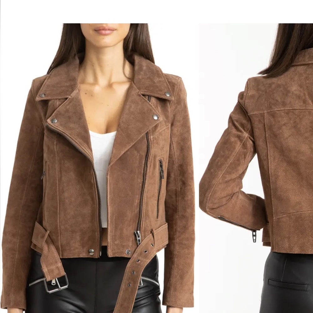 Suede Moto Jacket